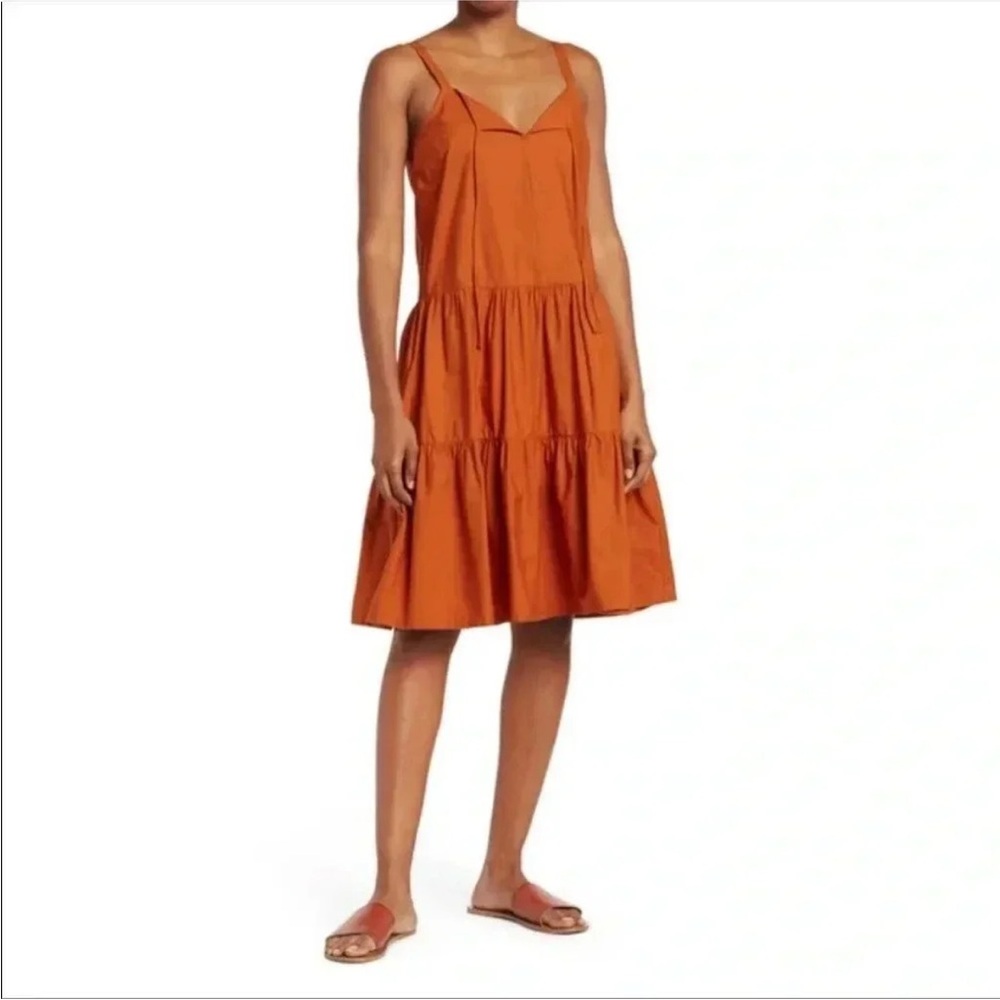 Melrose and Market Rust Sleeveless Dress